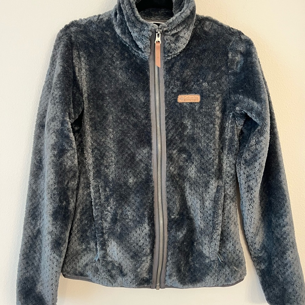 Columbia Women's Plush Full-Zip Jacket - Charcoal Gray